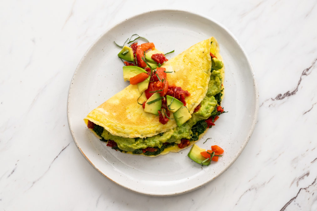 Mediterranean Style California Avocado Omelet California Avocados