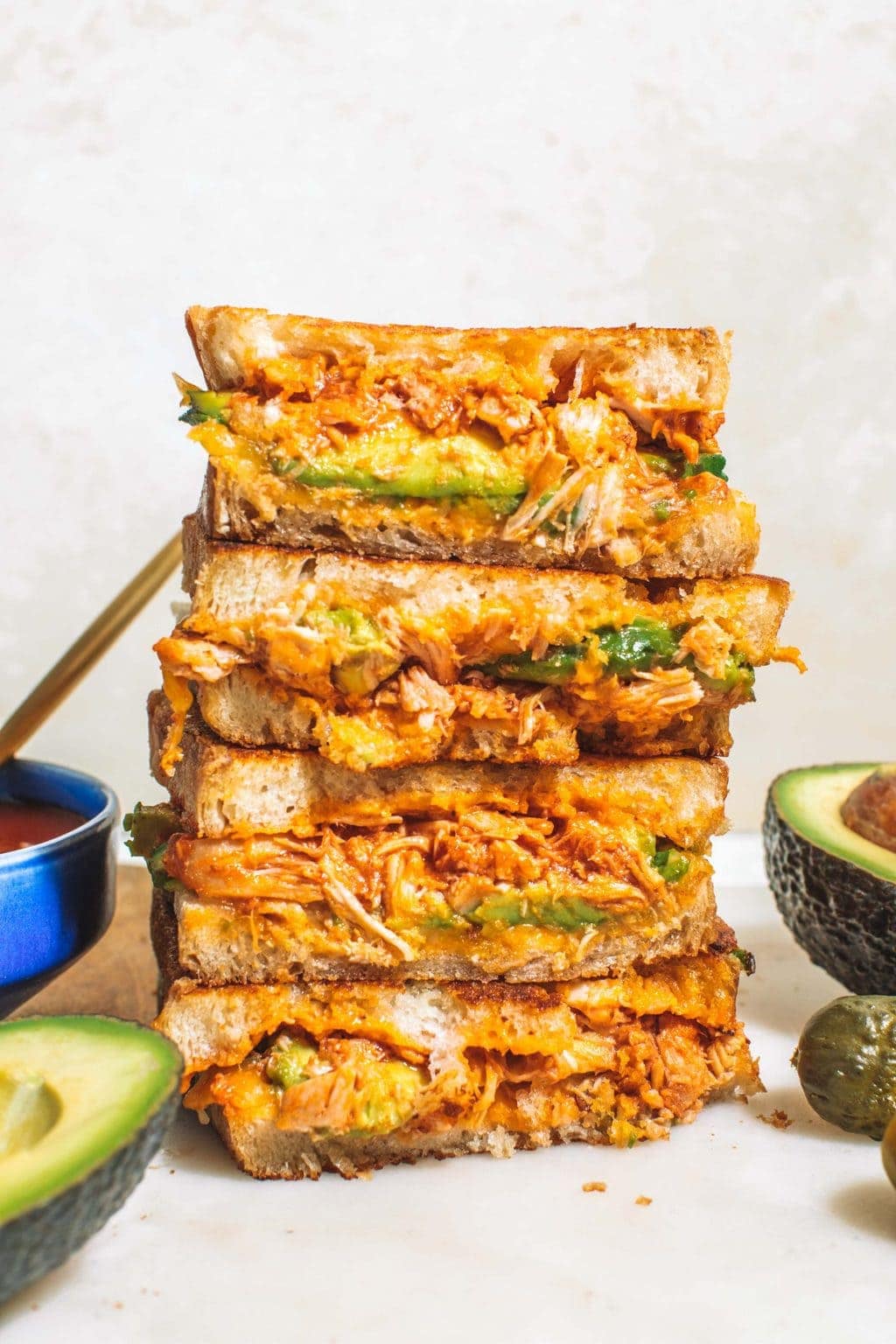 Chipotle Chicken Avocado Melt California Avocados