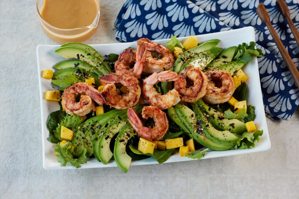 Miso Avocado, Mango & Shrimp Salad - California Avocados