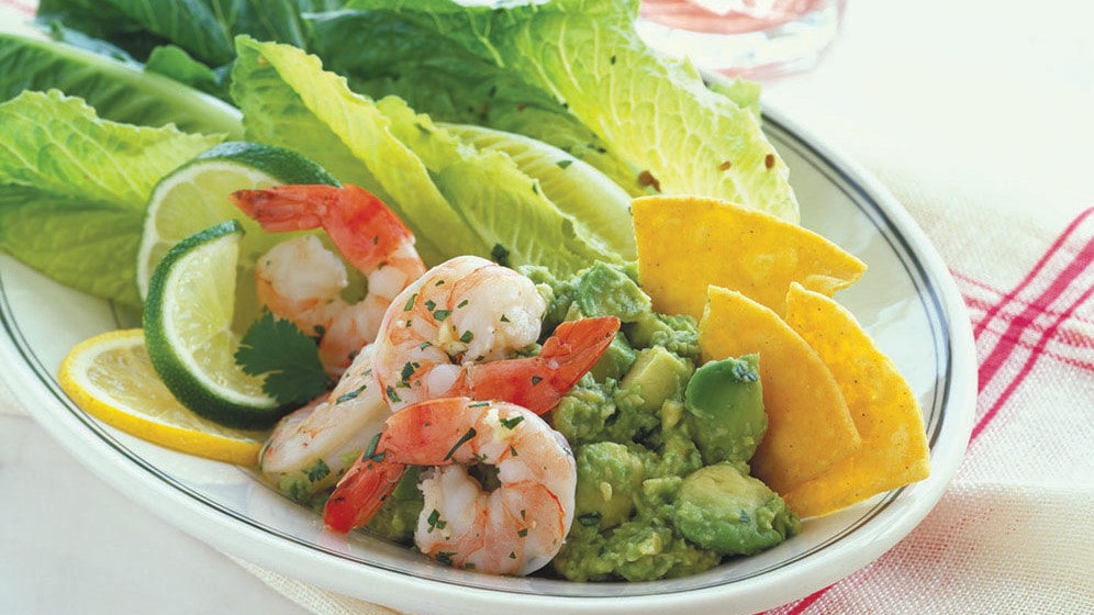 Seasoned California Avocado, Shrimp, and Romaine Salad - California Avocados