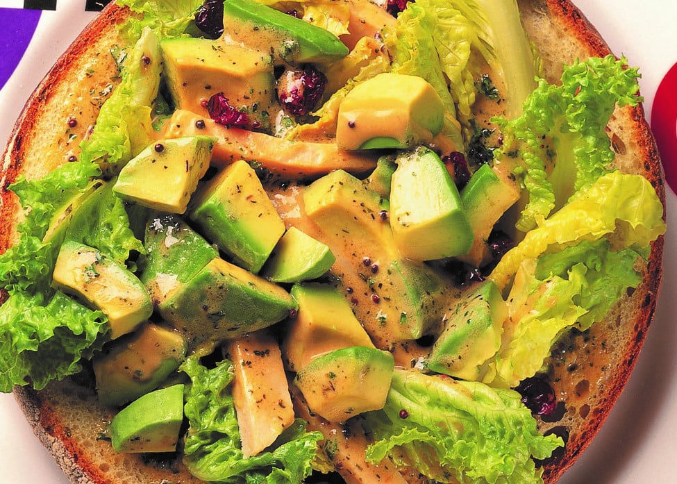 Turkey and Avocado Salad in a Bread Shell - California Avocados