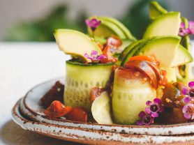 Vegan California Roll with Avocado Wasabi Sauce – Emilie Eats