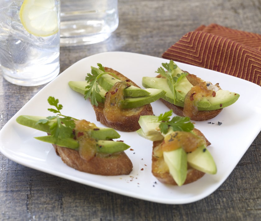 California Avocado Bruschetta with Chile Jam California Avocados