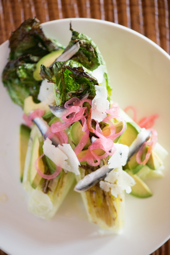 Grilled Romaine with Boquerones and California Avocado - California Avocados