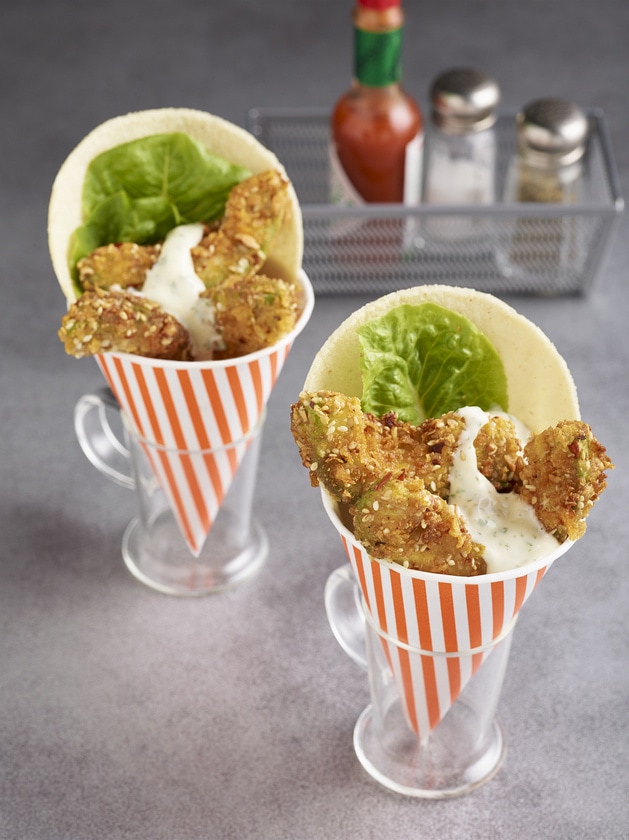 Fried Avocado Wedges with Mango Jalapeno Sauce California Avocados