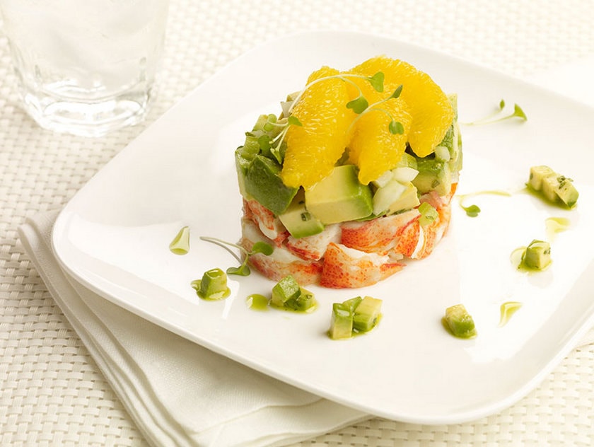 Lobster, California Avocado & Aromatic Vegetables with Cilantro-Mint Vinaigrette - California Avocad
