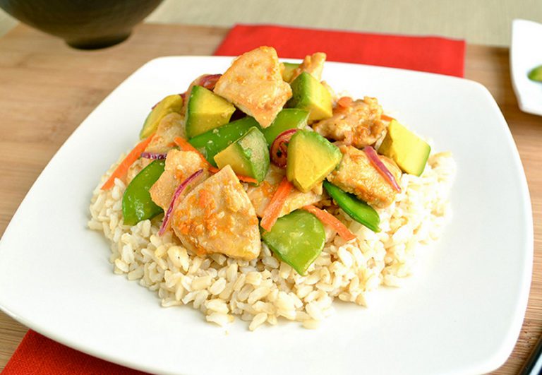 Orange Peel Chicken StirFry with California Avocados California Avocados