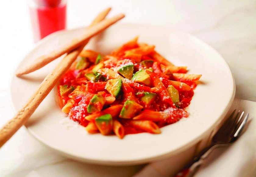 Pasta, Salmon, California Avocado, Cauliflower and Olives California