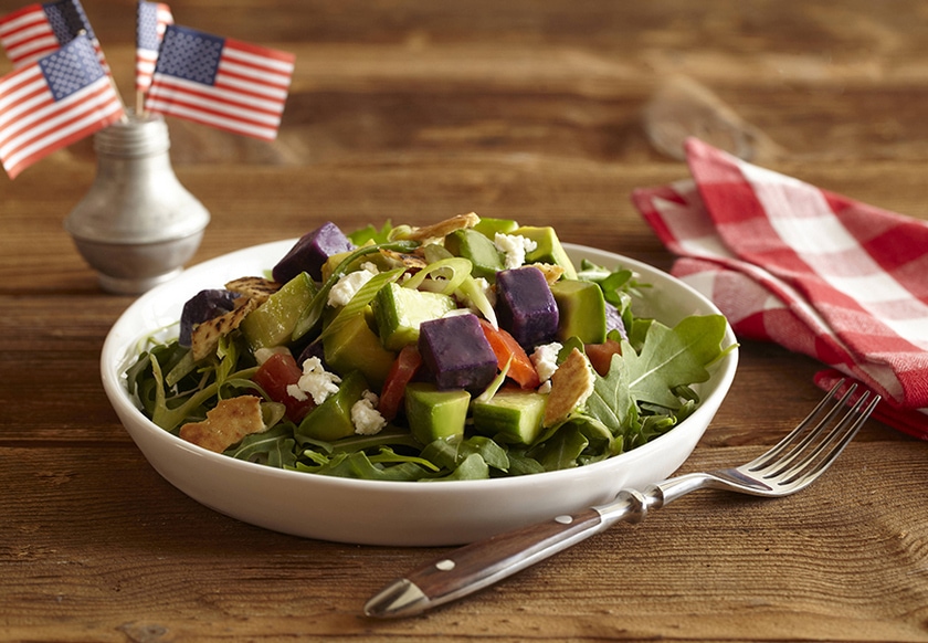 Red, White and Blue Salad with Avocado - California Avocados