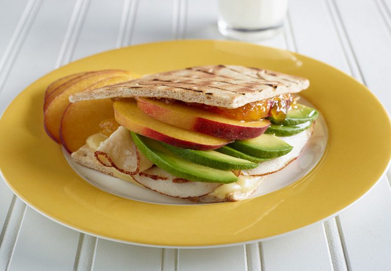 Grilled Flatbread Sandwich With Chicken, California Avocado & Fresh ...