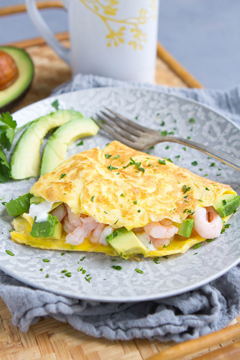 Avocado And Shrimp Omelette Recipe California Avocados