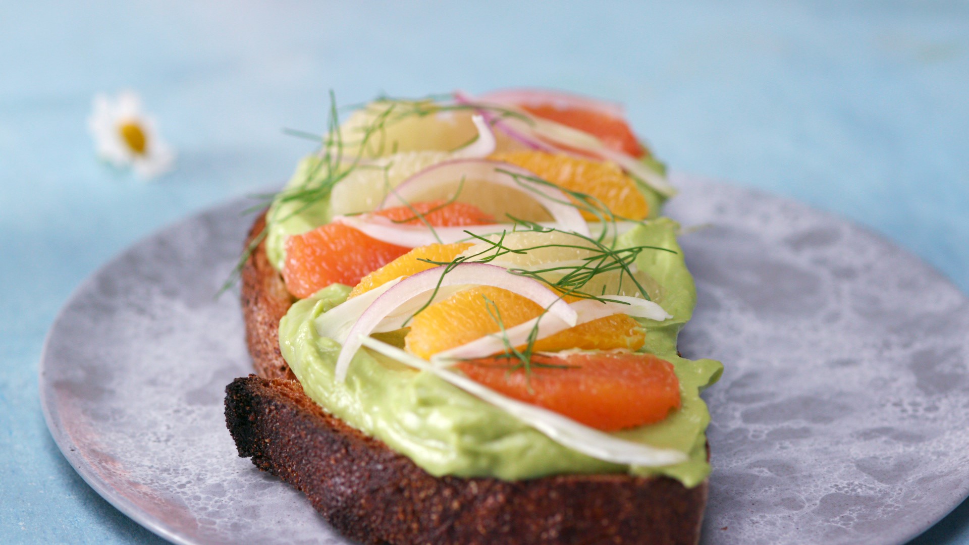 California Avocado Sunshine Citrus Fennel Toast - California Avocados