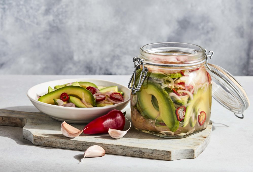 Spring Salad with Pickled Shallot & Avocado