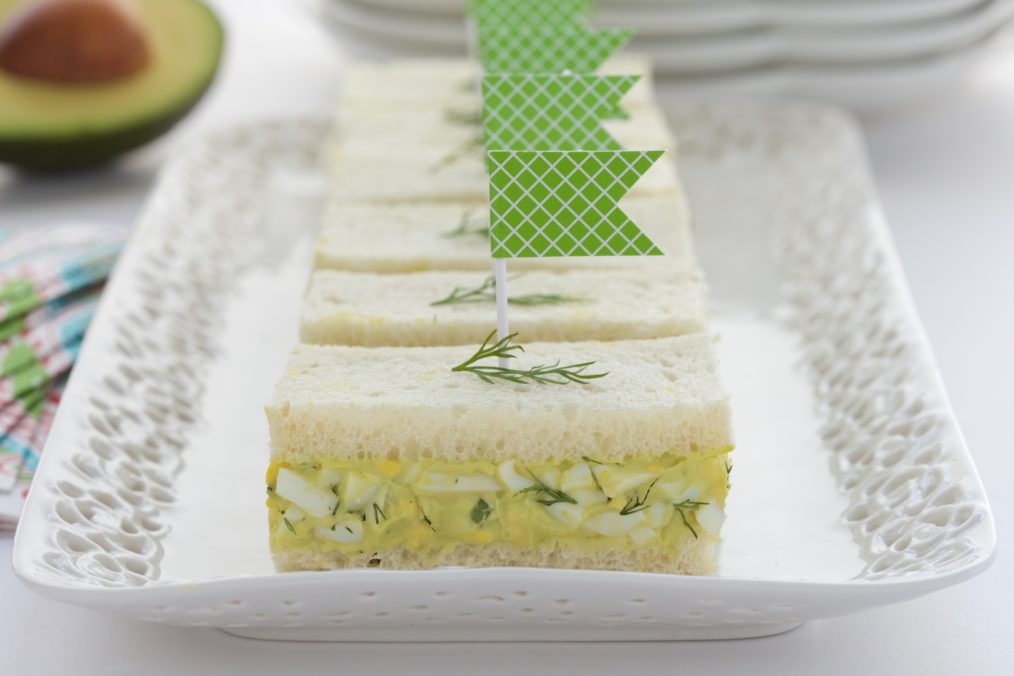 California Avocado Egg Salad Tea Sandwiches - California Avocados
