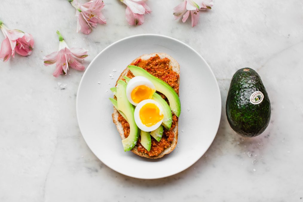 Jammy Egg with Homemade California Avocado Romesco Sauce