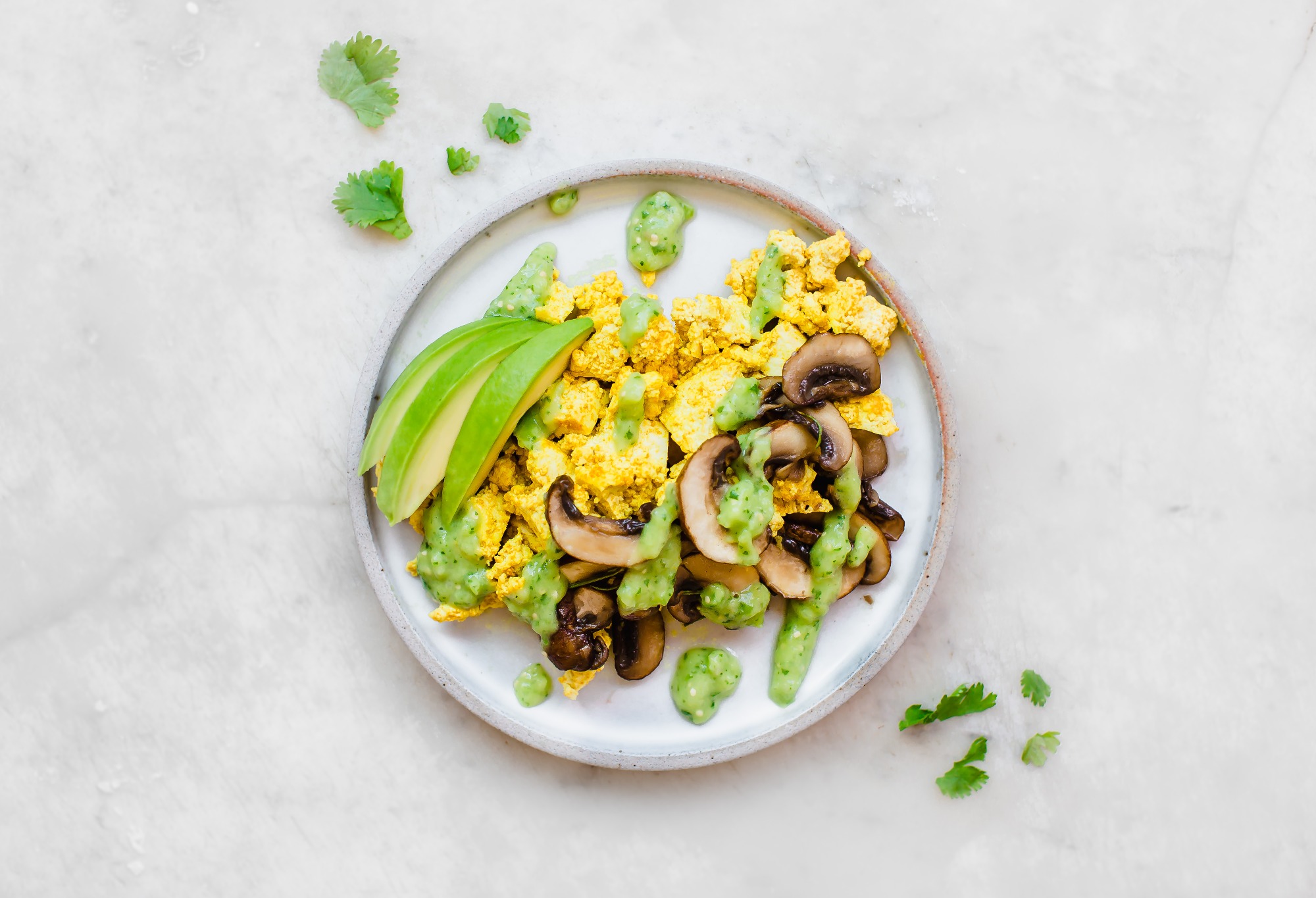 Tofu Scramble with California Avocado Salsa Verde California Avocados