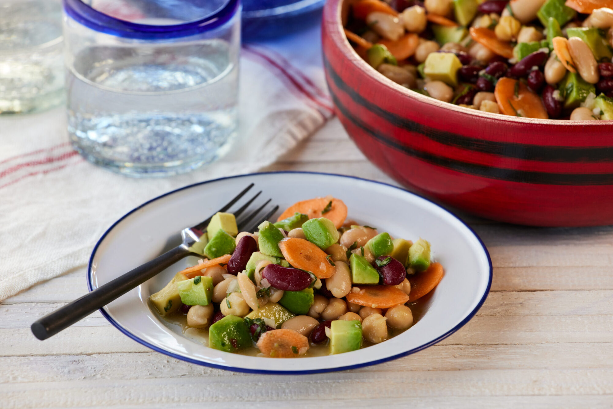 Marinated 3-Bean Salad with Avocado - California Avocados