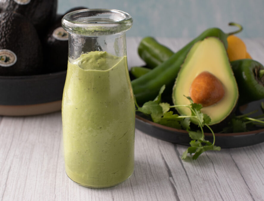 Roasted Hatch Chile Avocado Dressing & Dip