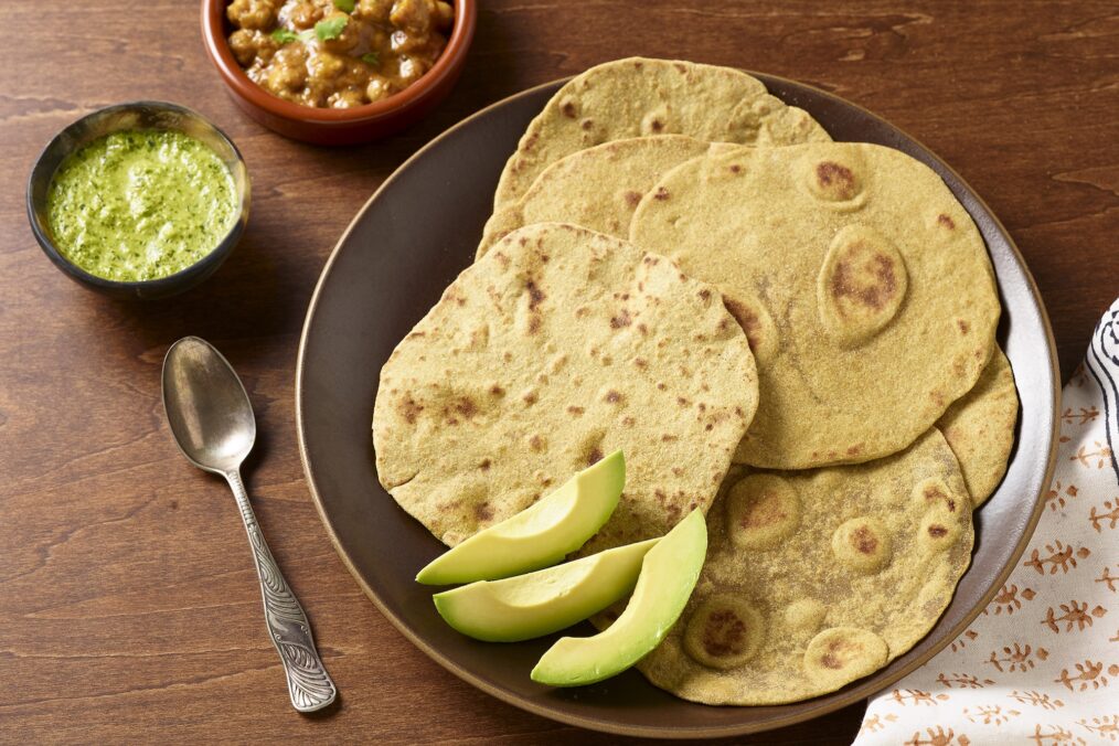 A photo of an Avocado Roti