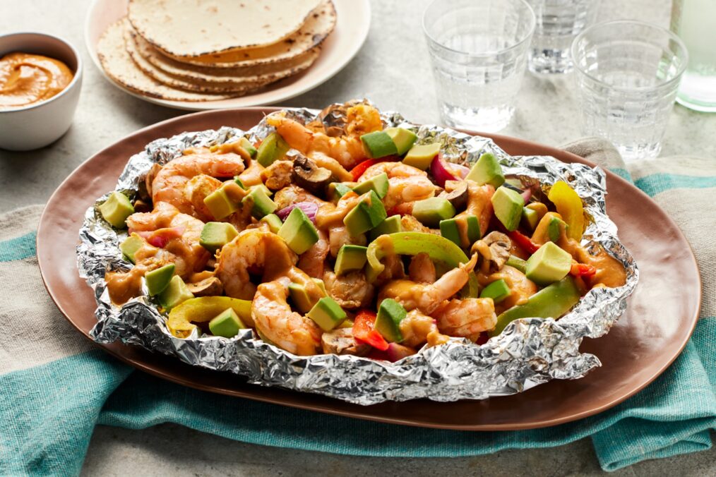 This is a picture of California Avocado Fajita Foil Packs