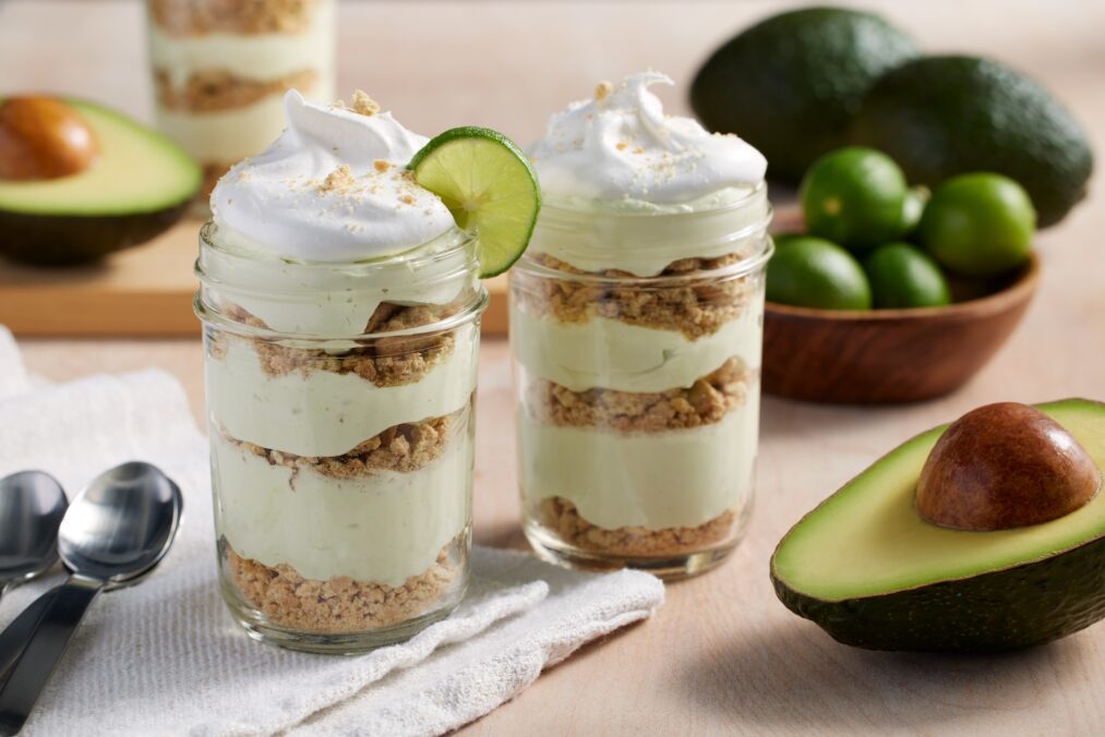 A photo of Avocado Key Lime Pudding in Jars