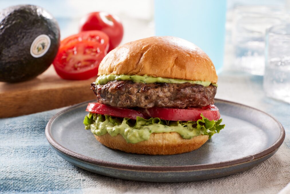 A photo of Green Goddess California Avocado Burger