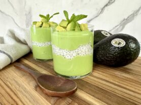 A photo of a California Avocado Coconut Sago